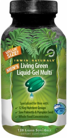 Irwin Naturals Living Green Liquid-Gel Multi For Men - 90 Liquid Softgels Irwin Naturals Living Green Liquid-Gel Multi For Men - 90 Liquid Softgels