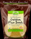 NOW Golden Flax Seeds - Certified Organic