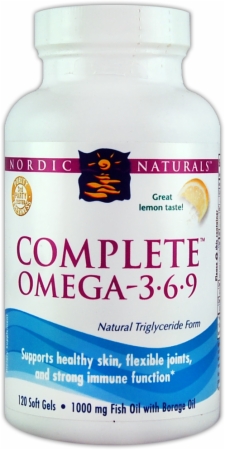 Nordic Naturals Complete Omega-3.6.9 - 120 Softgels - Lemon Nordic Naturals Complete Omega-3.6.9 - 120 Softgels - Lemon
