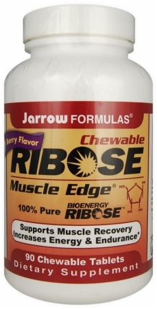 Jarrow Formulas Chewable Ribose Muscle Edge - 90 Chewable Tablets - Berry