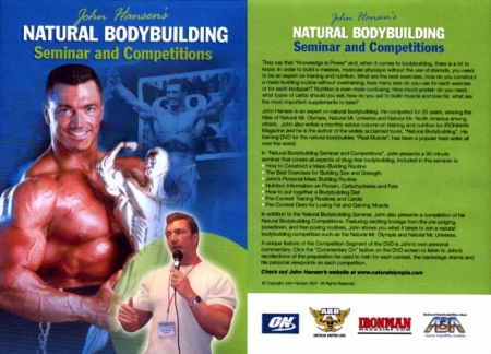 DVD John Hansen’s Natural Bodybuilding Seminar And Competitions