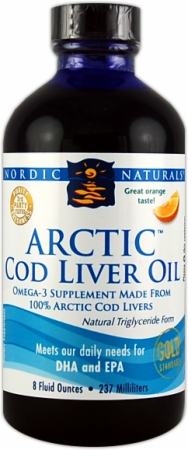 Nordic Naturals Arctic Cod Liver Oil Liquid - 16 Fl. Oz. - Orange Nordic Naturals Arctic Cod Liver Oil Liquid - 16 Fl. Oz. - Orange