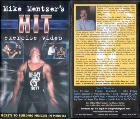 DVD Mike Mentzer's HIT Exercise Video