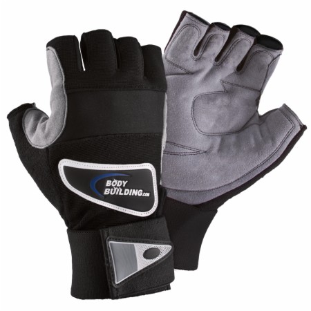 Bodybuilding.com Accessories Ultra Workout Gloves - Black/Gray - Small - New Version