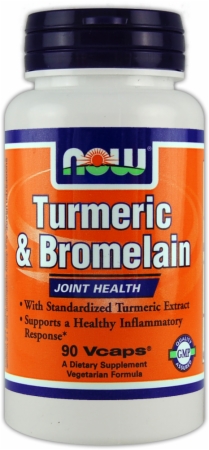 NOW Turmeric Bromelain - 90 Vcaps