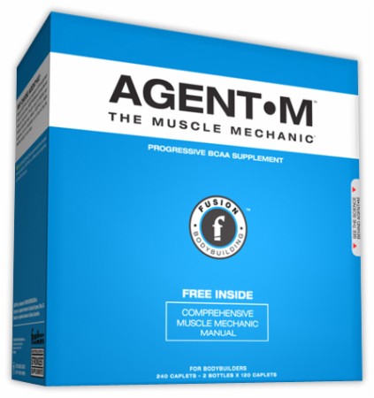 Fusion Bodybuilding Agent-M - 2 Bottle Combo, 120 Caplets Each