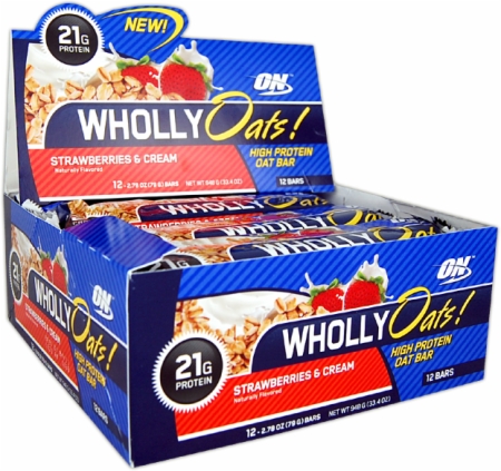 Optimum Wholly Oats Bars – Box Of 12 – Strawberries  Cream