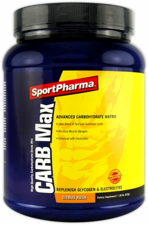 SportPharma CARB Max - 1.39 Lbs. - Citrus Rush