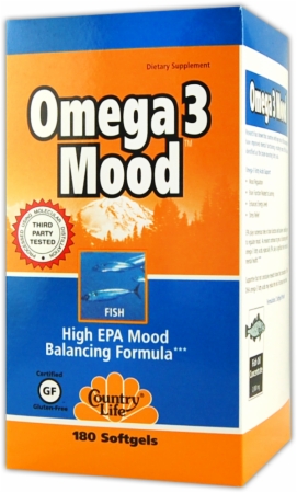 Country Life Omega 3 Mood - 180 Softgels
