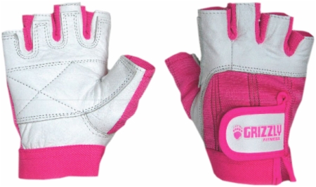 Grizzly Breast Cancer Training Gloves - Pink - Medium