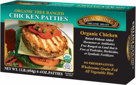 Blackwing Organic Seasoned Chicken Patties - 5 Lbs.
