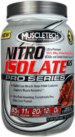 MuscleTech Nitro Isolate 65 Pro Series - 2.1 Lbs. - Triple Chocolate