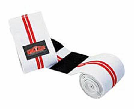 Grizzly Knee Wraps - White/Red