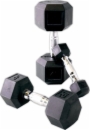 Cap Barbell Rubber Hex Dumbbell Set