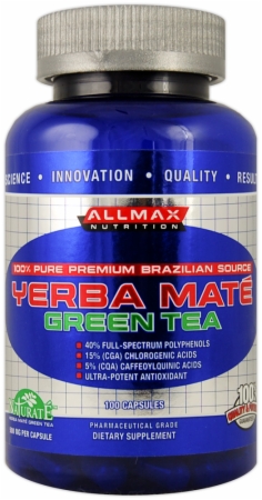 AllMax Nutrition Yerba Mate-Green Tea, 100 Capsules