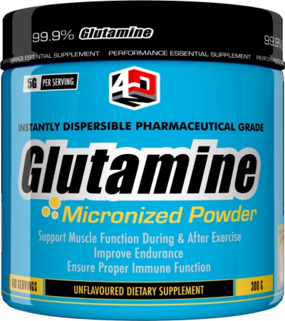 4 Dimension Nutrition Glutamine - 300 Grams - Unflavored