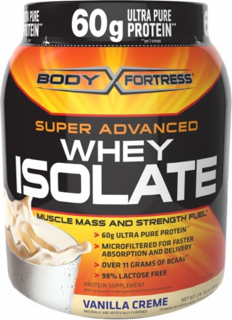 Body Fortress Super Advanced Whey Isolate - 2 Lbs. - Vanilla Creme Body Fortress Super Advanced Whey Isolate - 2 Lbs. - Vanilla Creme