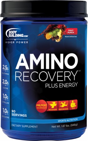 Bodybuilding.com Amino Recovery Energy - 30 Servings - Grape