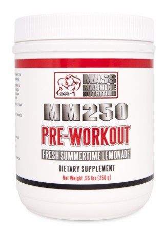 Mass Machine Nutrition MM250 Pre-Workout - 250 Grams - Fresh Summertime Lemonade