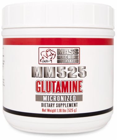 Mass Machine Nutrition MM525 Glutamine - 525 Grams - Unflavored