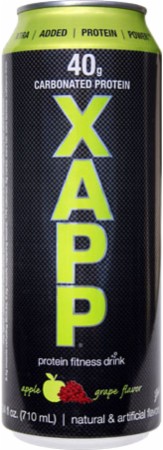 XAPP Carbonated Protein - 12 - 24 Fl. Oz. Bottles - Apple Grape