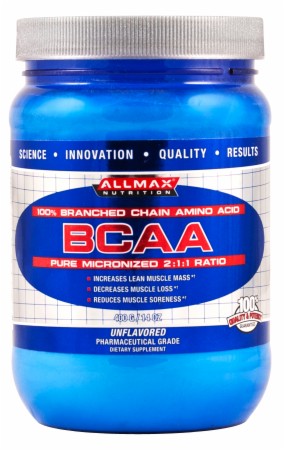 AllMax Nutrition BCAA - 400 Grams - Unflavored