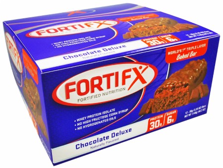 FortiFX Triple Layer Baked Bar - 12 Bars - Caramel Peanut