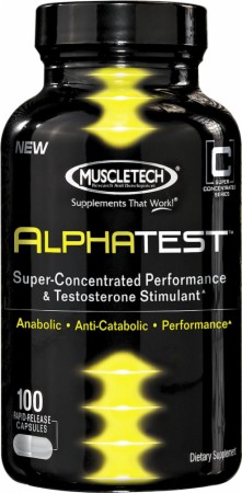 MuscleTech AlphaTest - 100 Rapid-Release Capsules