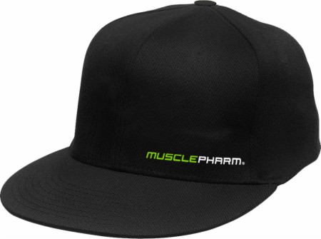MusclePharm Sportswear Flatbrim Flagship Hat - Black - S/M MusclePharm Sportswear Flatbrim Flagship Hat - Black - S/M