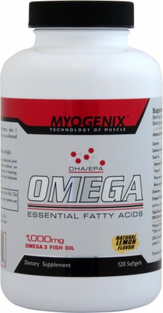 Myogenix Omega - 120 Softgels - Natural Lemon Flavor