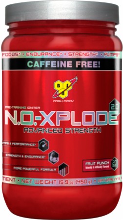 BSN N.O.-Xplode 2.0 Caffeine Free - 20 Servings - Blue Raspberry