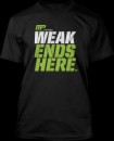 MusclePharm Sportswear Weak Ends Here Tee