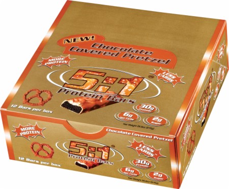 MetraGenix 5:1 Protein Bars - 12 Bars - Chocolate Covered Pretzel