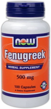 NOW Fenugreek - 500mg/100 Capsules